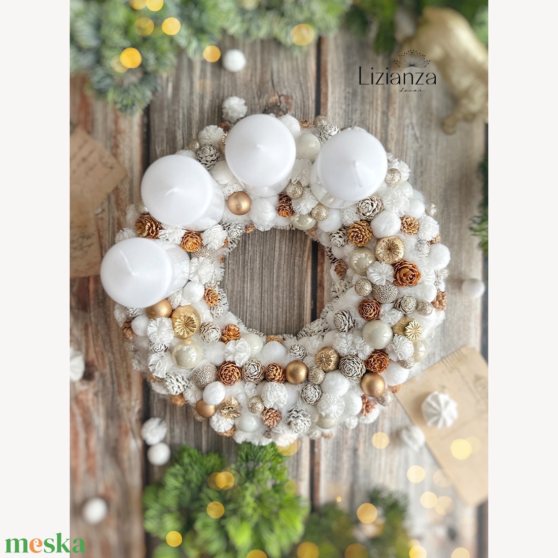 �Aisa adventi koszorú - karácsony - adventi díszek - adventi koszorú - Meska.hu