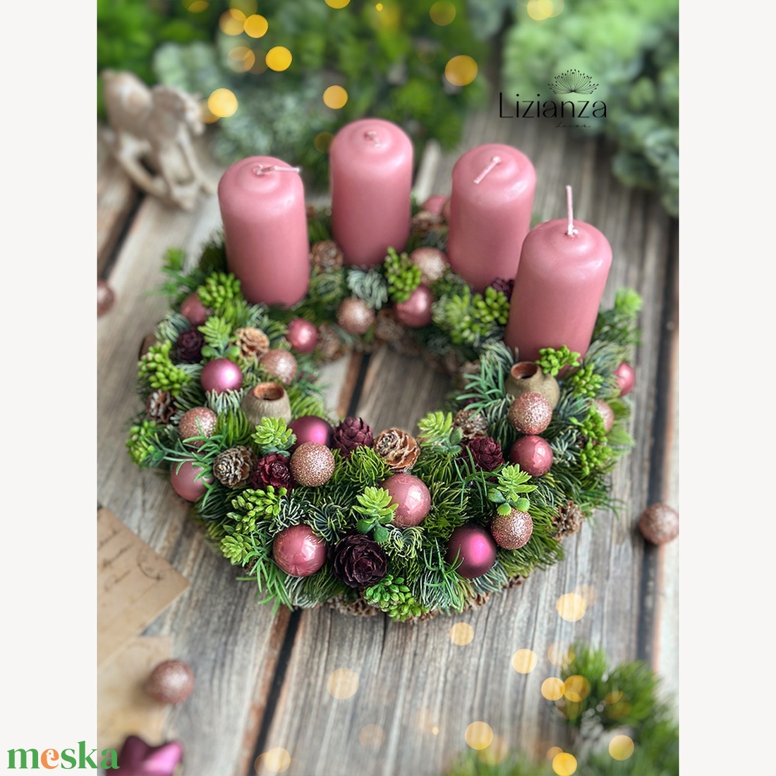 Tessa adventi koszorú - karácsony - adventi díszek - adventi koszorú - Meska.hu Tessa adventi koszorú - karácsony - adventi díszek - adventi koszorú - Meska.hu