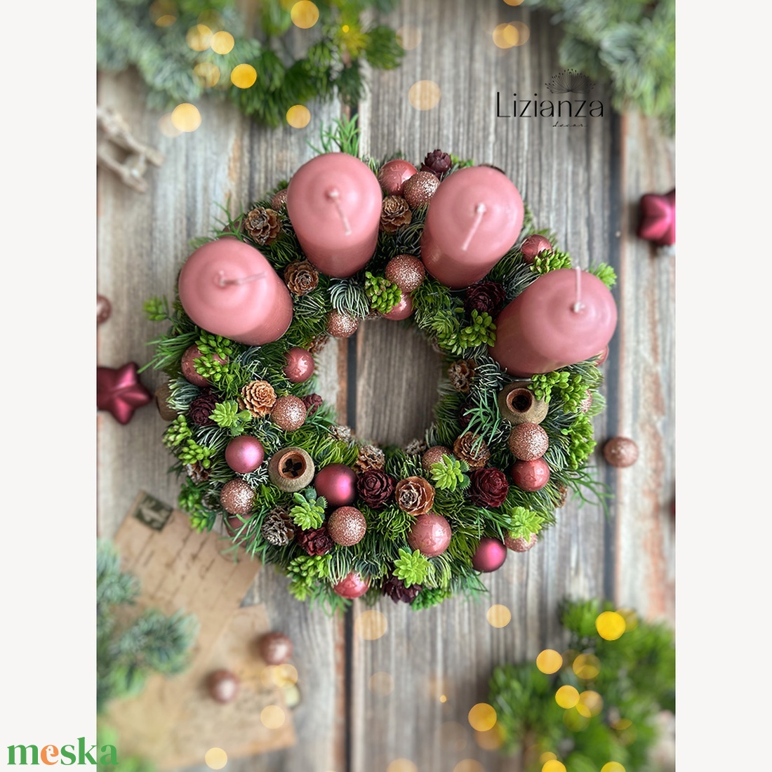 Tessa adventi koszorú - karácsony - adventi díszek - adventi koszorú - Meska.hu Tessa adventi koszorú - karácsony - adventi díszek - adventi koszorú - Meska.hu