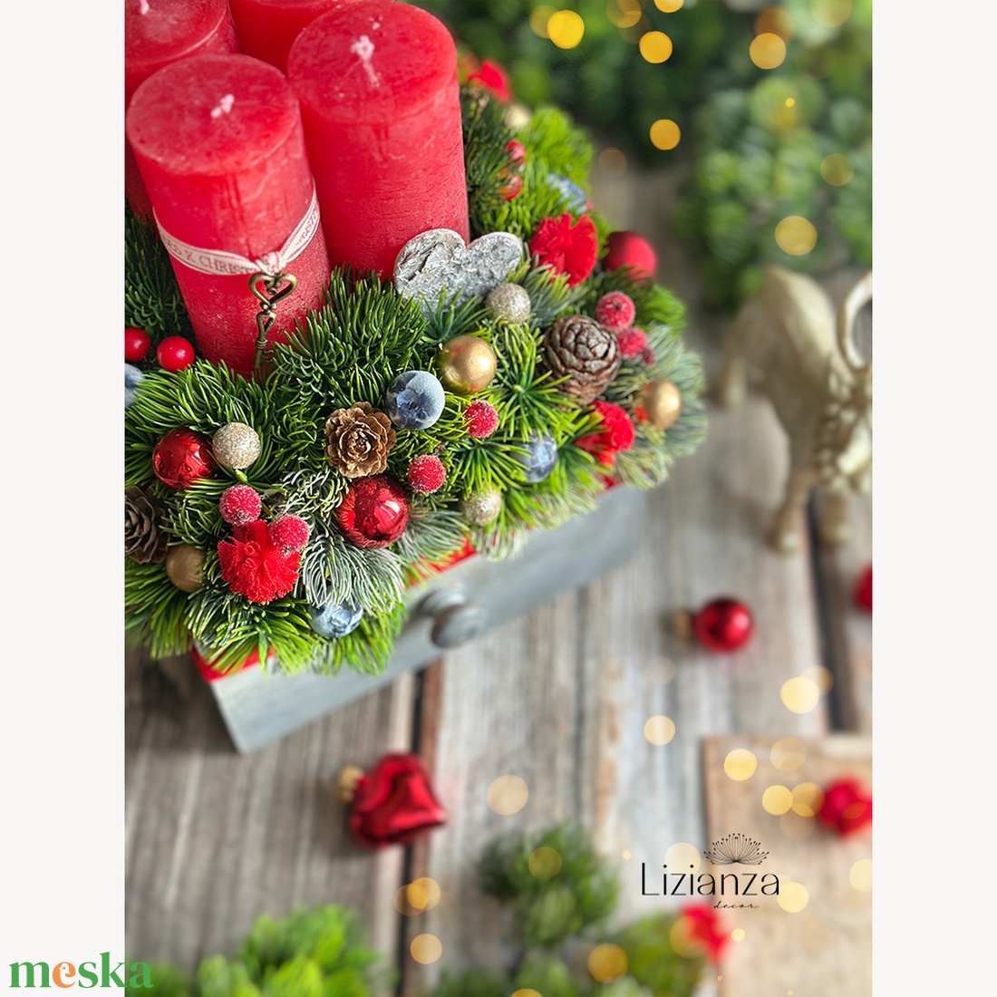 'Sarolta' adventi asztaldísz - karácsony - adventi díszek - adventi asztaldísz - Meska.hu 'Sarolta' adventi asztaldísz - karácsony - adventi díszek - adventi asztaldísz - Meska.hu