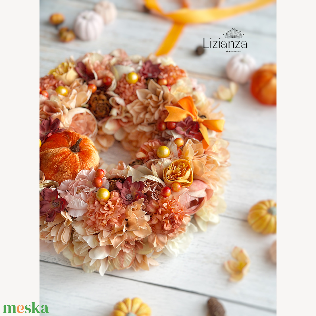 Johanna őszi ajtódísz  - otthon & életmód - dekoráció - ajtó- és ablak dekoráció - ajtódísz & kopogtató - Meska.hu