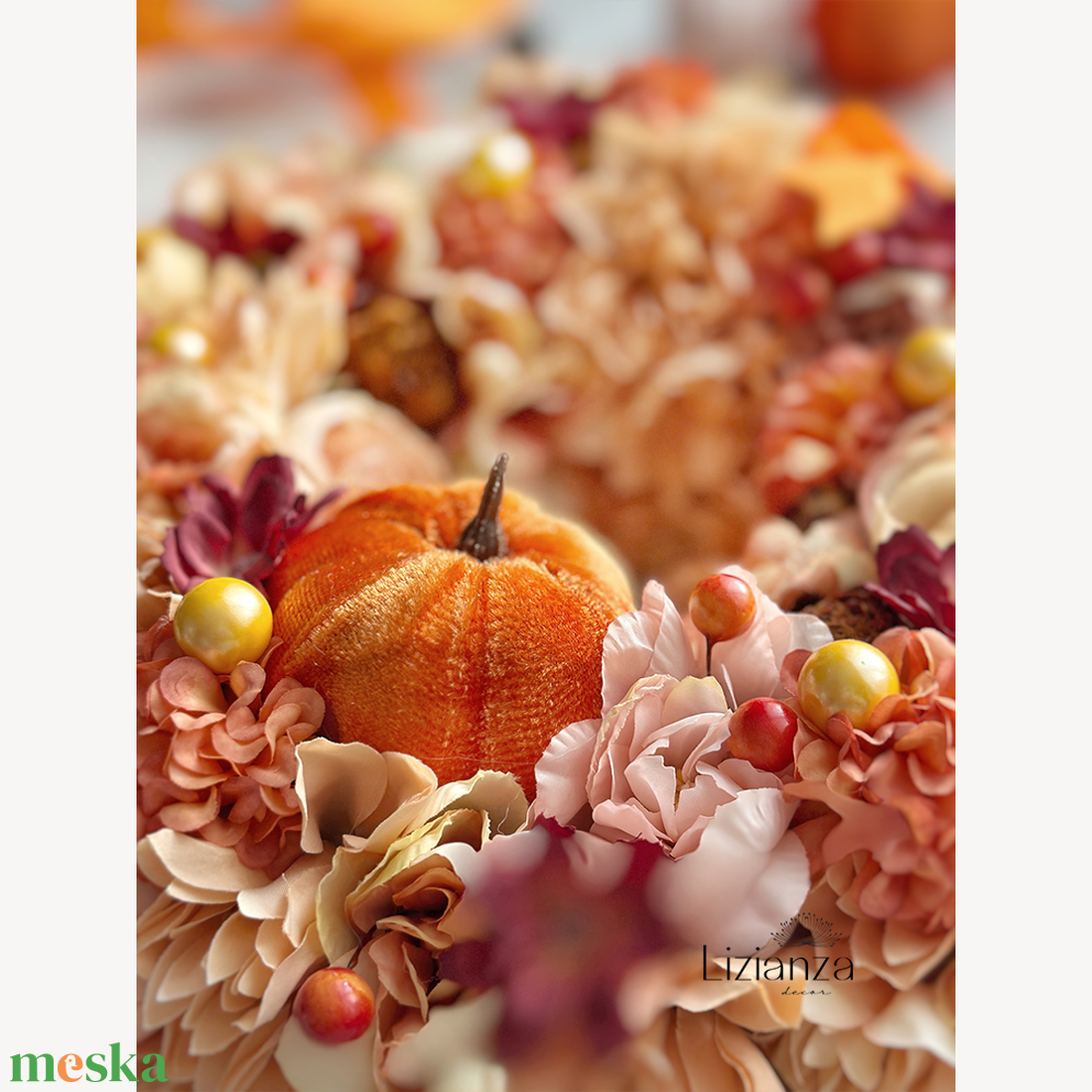 Johanna őszi ajtódísz  - otthon & életmód - dekoráció - ajtó- és ablak dekoráció - ajtódísz & kopogtató - Meska.hu