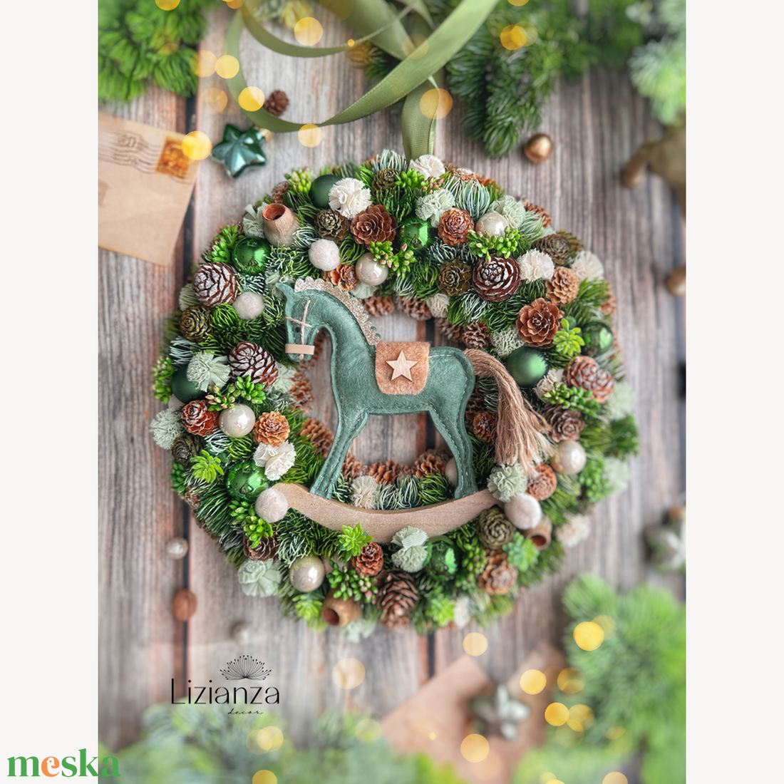 Gerda adventi ajtódísz - karácsony - adventi díszek - adventi ajtódísz - Meska.hu