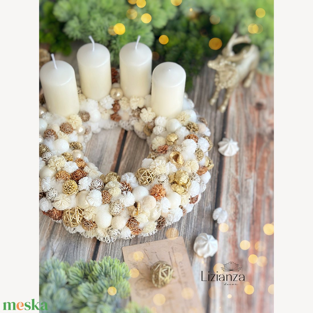 �Jana adventi koszorú - karácsony - adventi díszek - adventi koszorú - Meska.hu