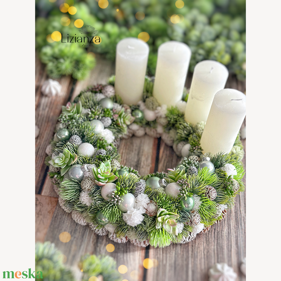 �Zoja adventi koszorú - karácsony - adventi díszek - adventi koszorú - Meska.hu