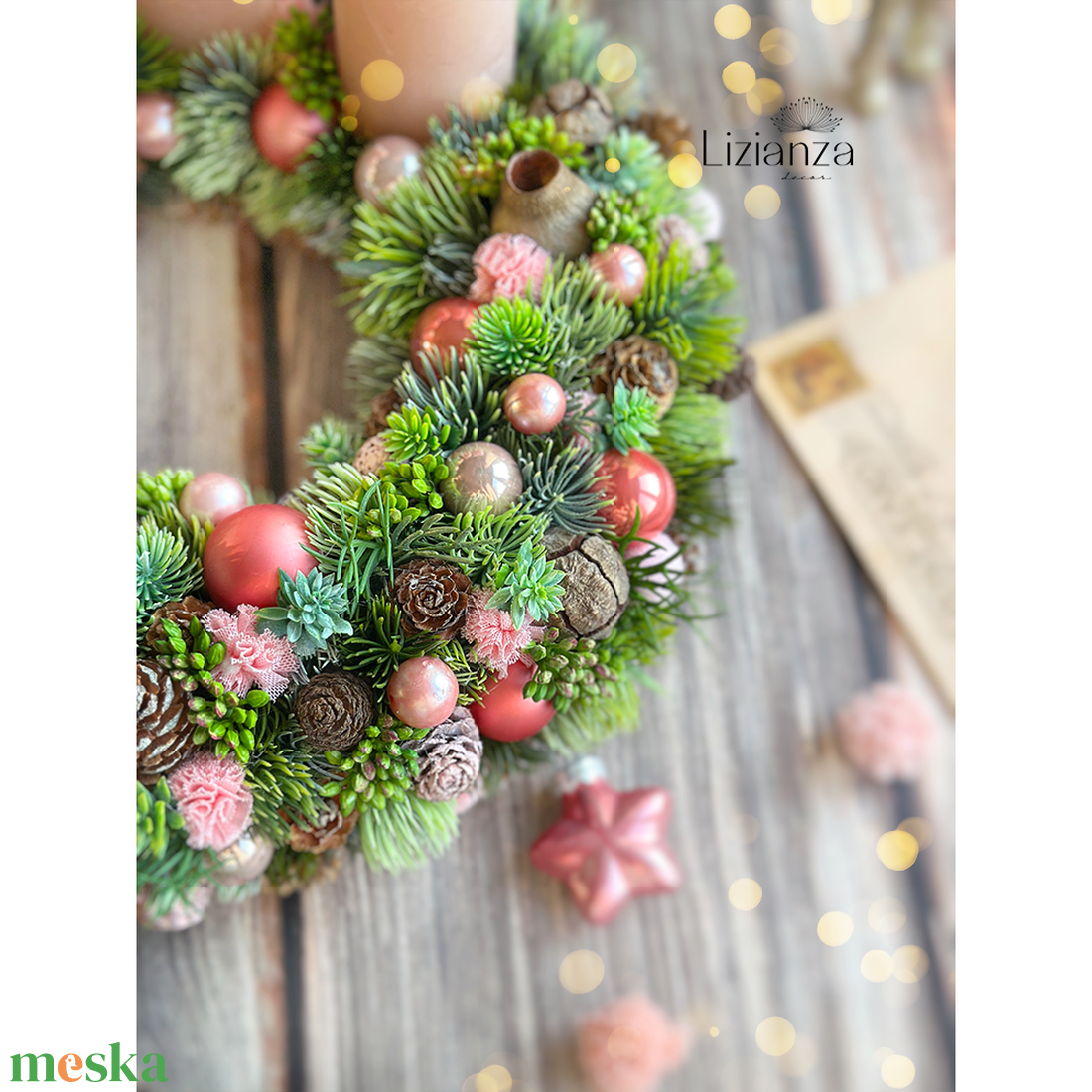 Fédra adventi koszorú - karácsony - adventi díszek - adventi koszorú - Meska.hu