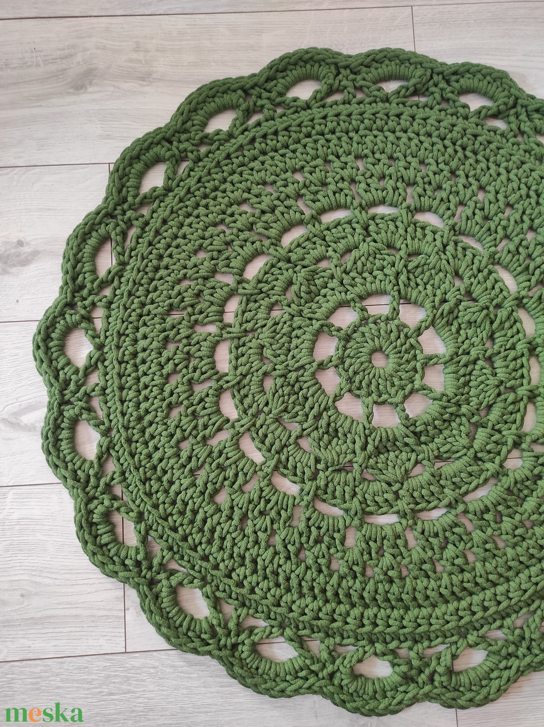 Horgolt szőnyeg - 80 cm - otthon & életmód - lakástextil - szőnyeg - horgolt szőnyeg - Meska.hu