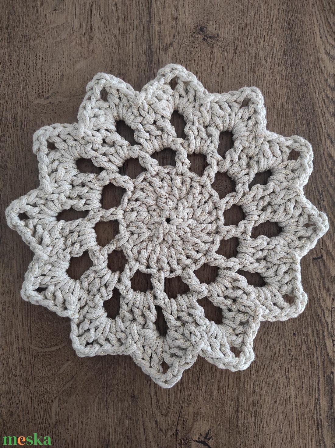 Karácsonyi alátét, asztalközép - karácsony - karácsonyi lakásdekoráció - ünnepi asztaldekoráció - Meska.hu