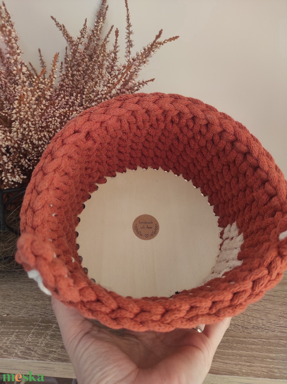 Rókás horgolt tároló  - otthon & életmód - tárolás & rendszerezés - tárolókosár - Meska.hu