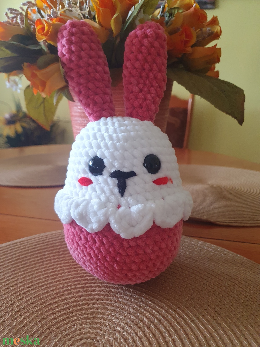 Plüss nyuszi - játék & sport - plüssállat & játékfigura - nyuszi - Meska.hu