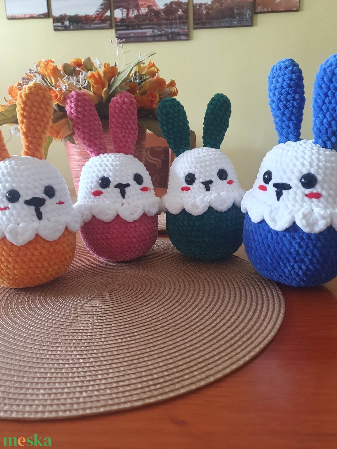 Plüss nyuszi - játék & sport - plüssállat & játékfigura - nyuszi - Meska.hu