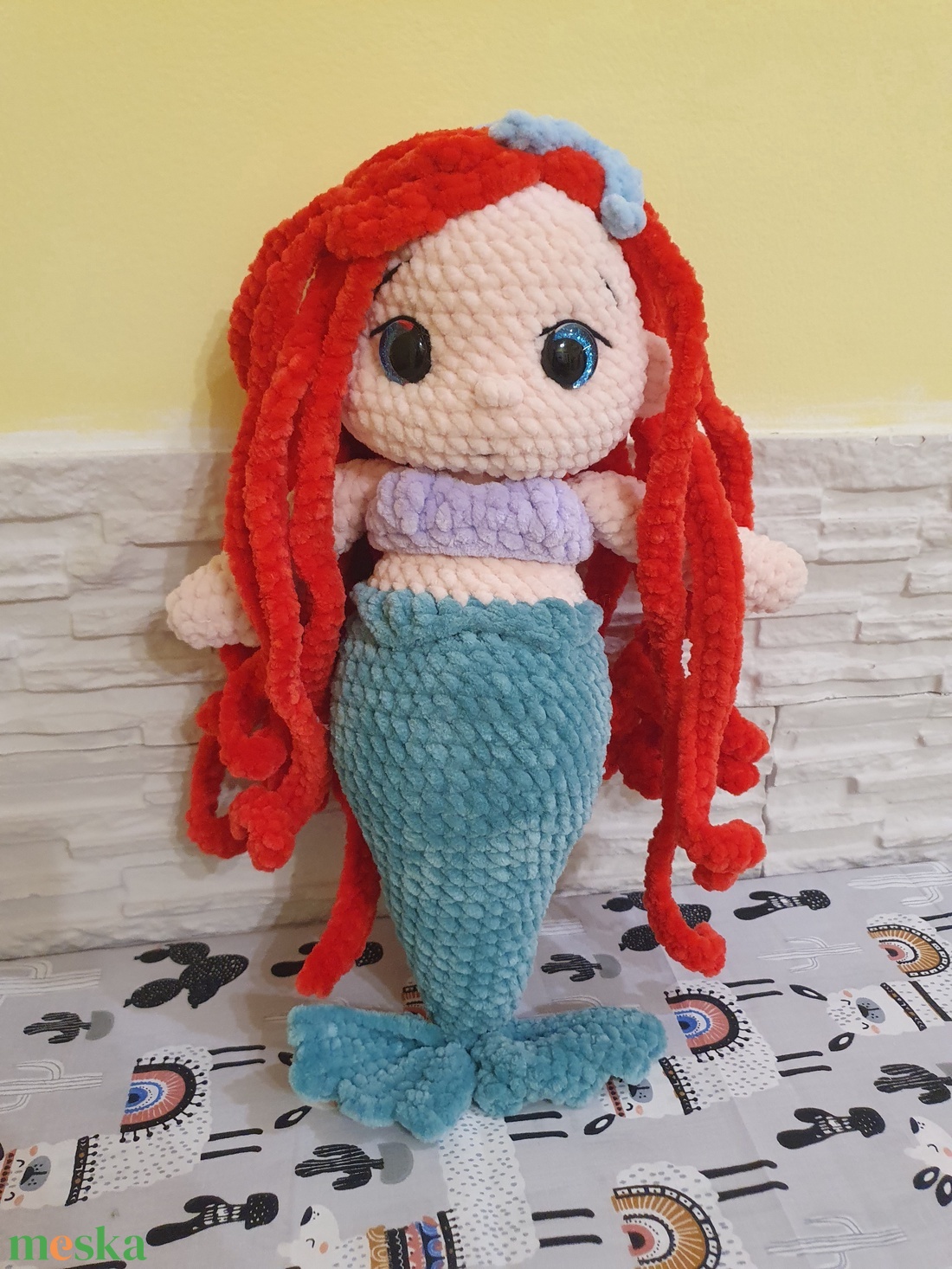 Horgolt sellő - játék & sport - plüssállat & játékfigura - ember - Meska.hu