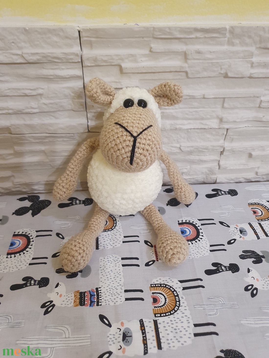 Horgolt bárány - játék & sport - plüssállat & játékfigura - más figura - Meska.hu
