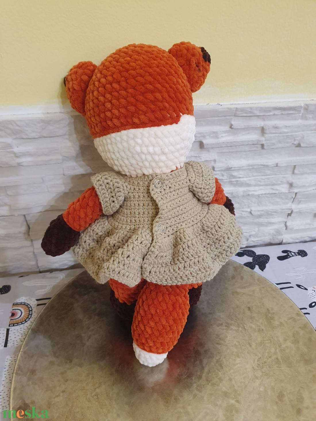 Horgolt rókalány - játék & sport - plüssállat & játékfigura - róka - Meska.hu