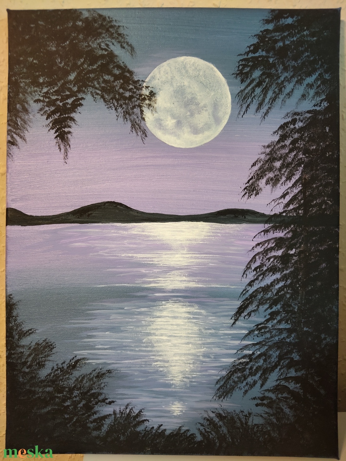 Hold a vízfelett - művészet - festmény - akril - Meska.hu