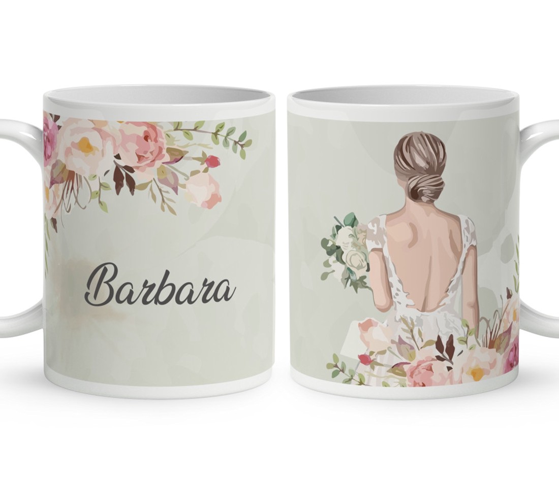 Kérd a neveddel - Itt jön a menyasszony - Esküvő mintás bögre - otthon & életmód - konyhafelszerelés, tálalás - tálalás - bögre & csésze - Meska.hu