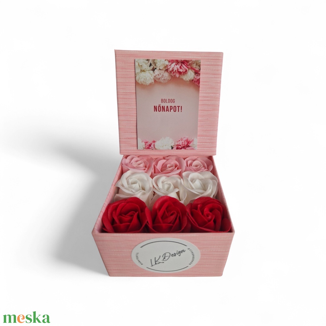 Szappanrózsa box - szépségápolás - szappan & fürdés - kézműves szappan - Meska.hu