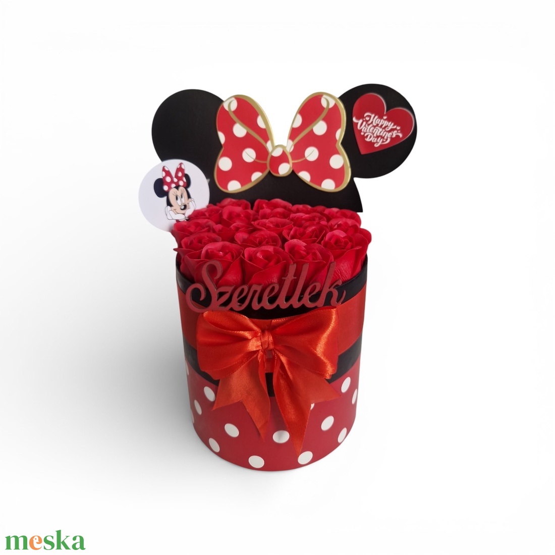 Szappanrózsa box - otthon & életmód - virágdekoráció - virágok - virágbox - Meska.hu