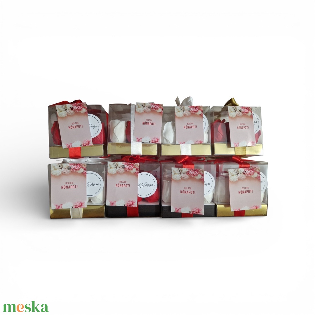 Szappanrózsa box - otthon & életmód - virágdekoráció - virágok - virágbox - Meska.hu