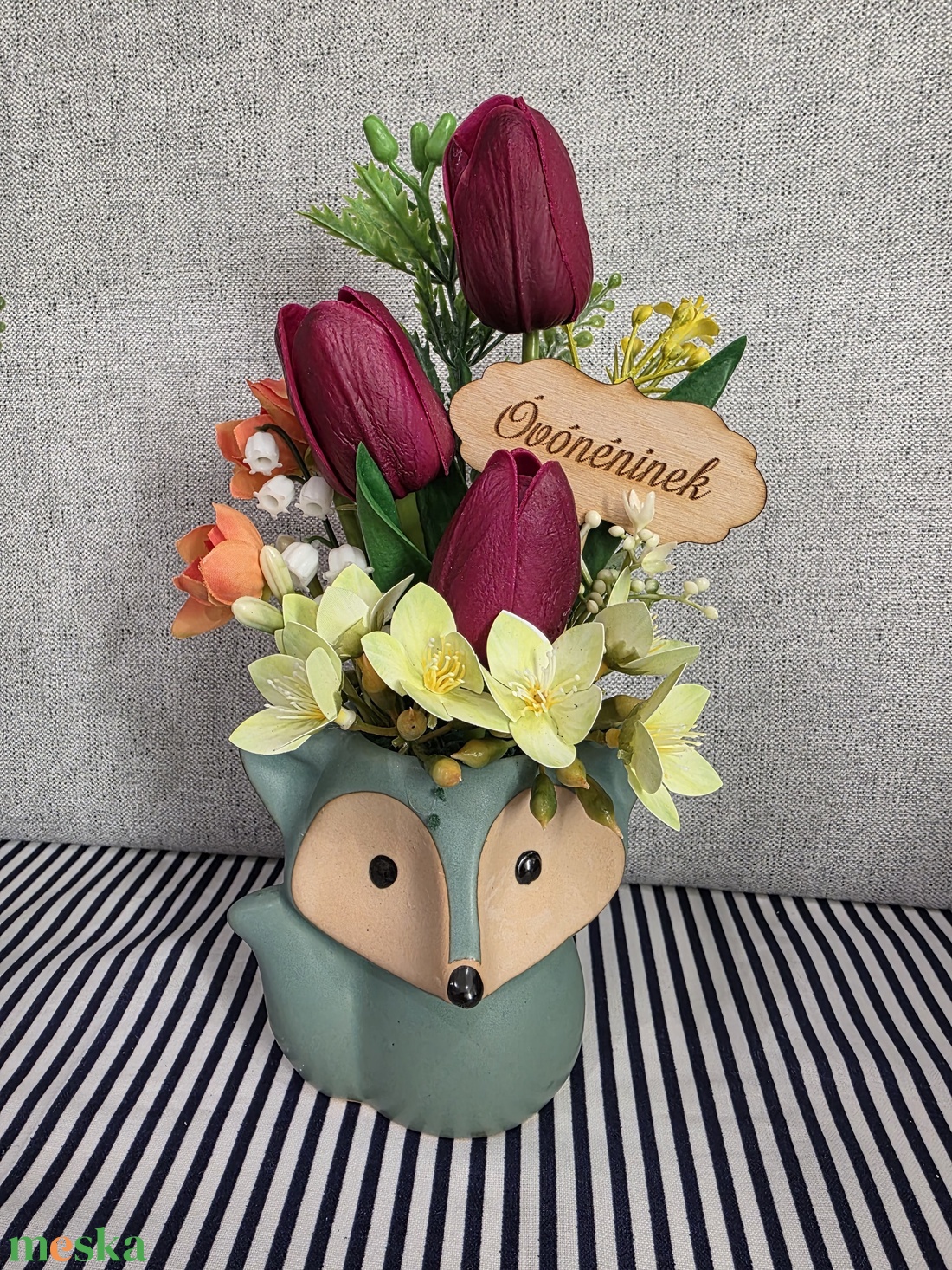 Kisróka díszítve - otthon & életmód - virágdekoráció - virágok - virágbox - Meska.hu