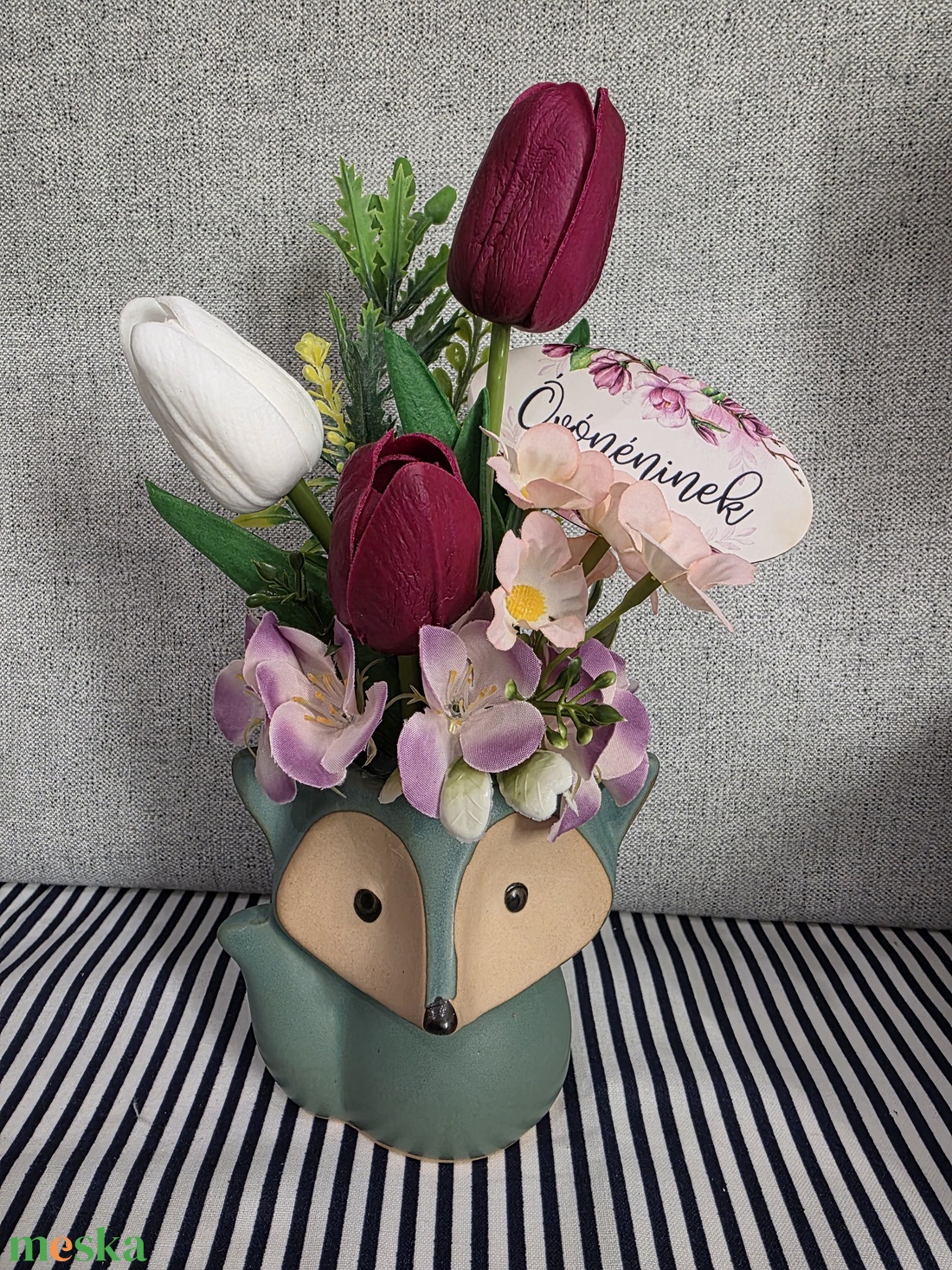 Kisróka díszítve - otthon & életmód - virágdekoráció - virágok - virágbox - Meska.hu