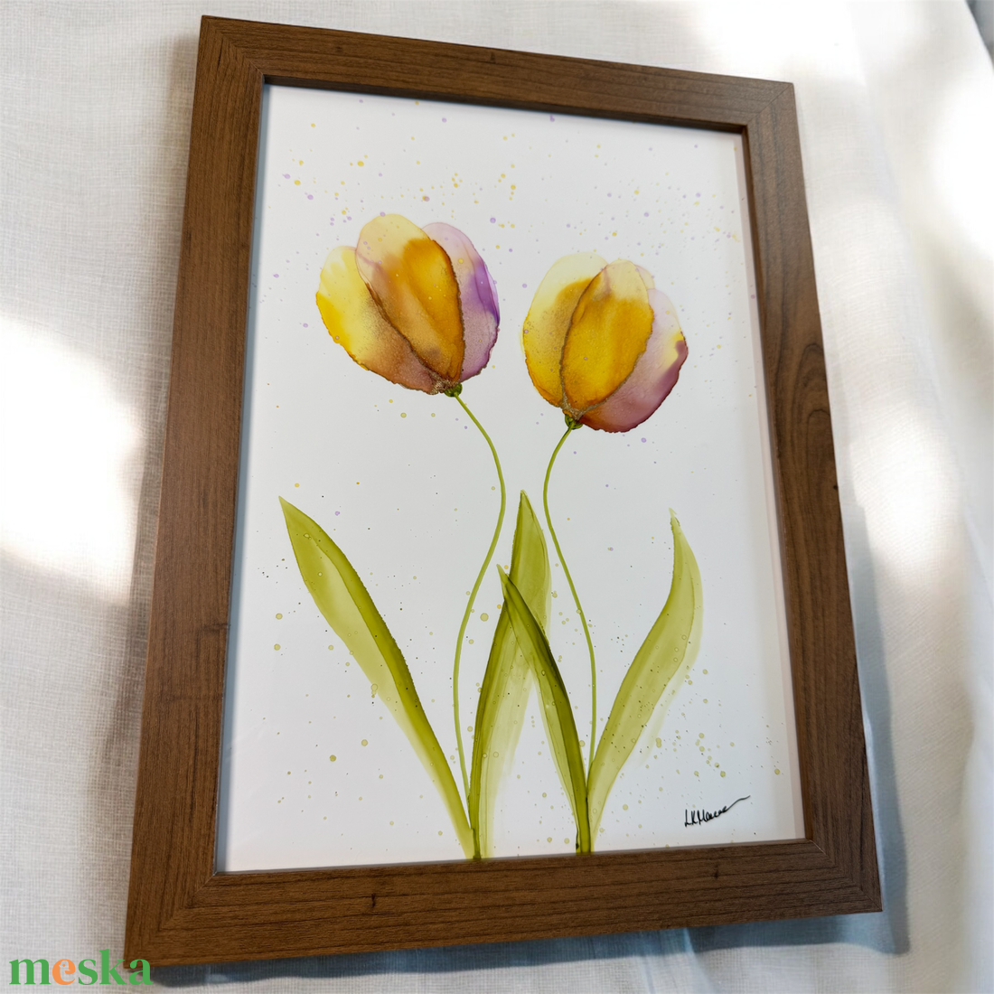Őszi tulipán- alkohol ink festmény - művészet - festmény - festmény vegyes technika - Meska.hu Őszi tulipán- alkohol ink festmény - művészet - festmény - festmény vegyes technika - Meska.hu