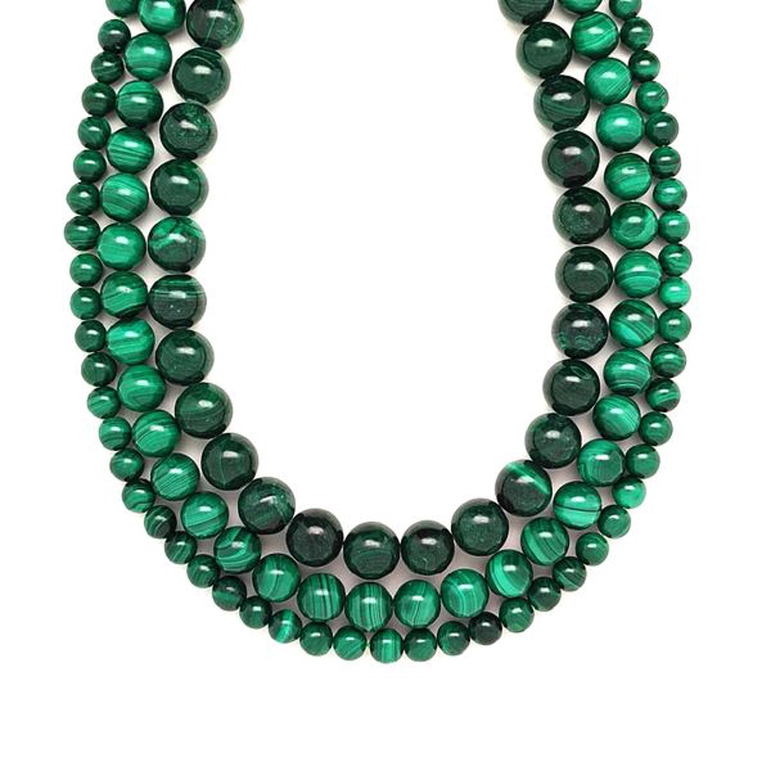 Malachit golyó 8-9mm ékszerkészítő alapanyag (füzér) - kellékek & szerszámok - ásvány alapanyag - ásványfüzér - Meska.hu