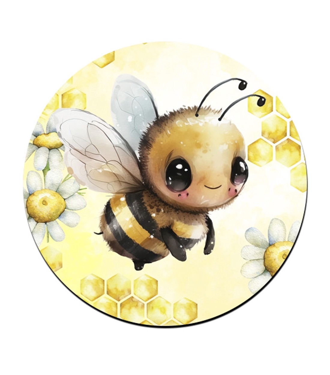 Repülő cuki méhecske mintás bögre alátét -  - Meska.hu