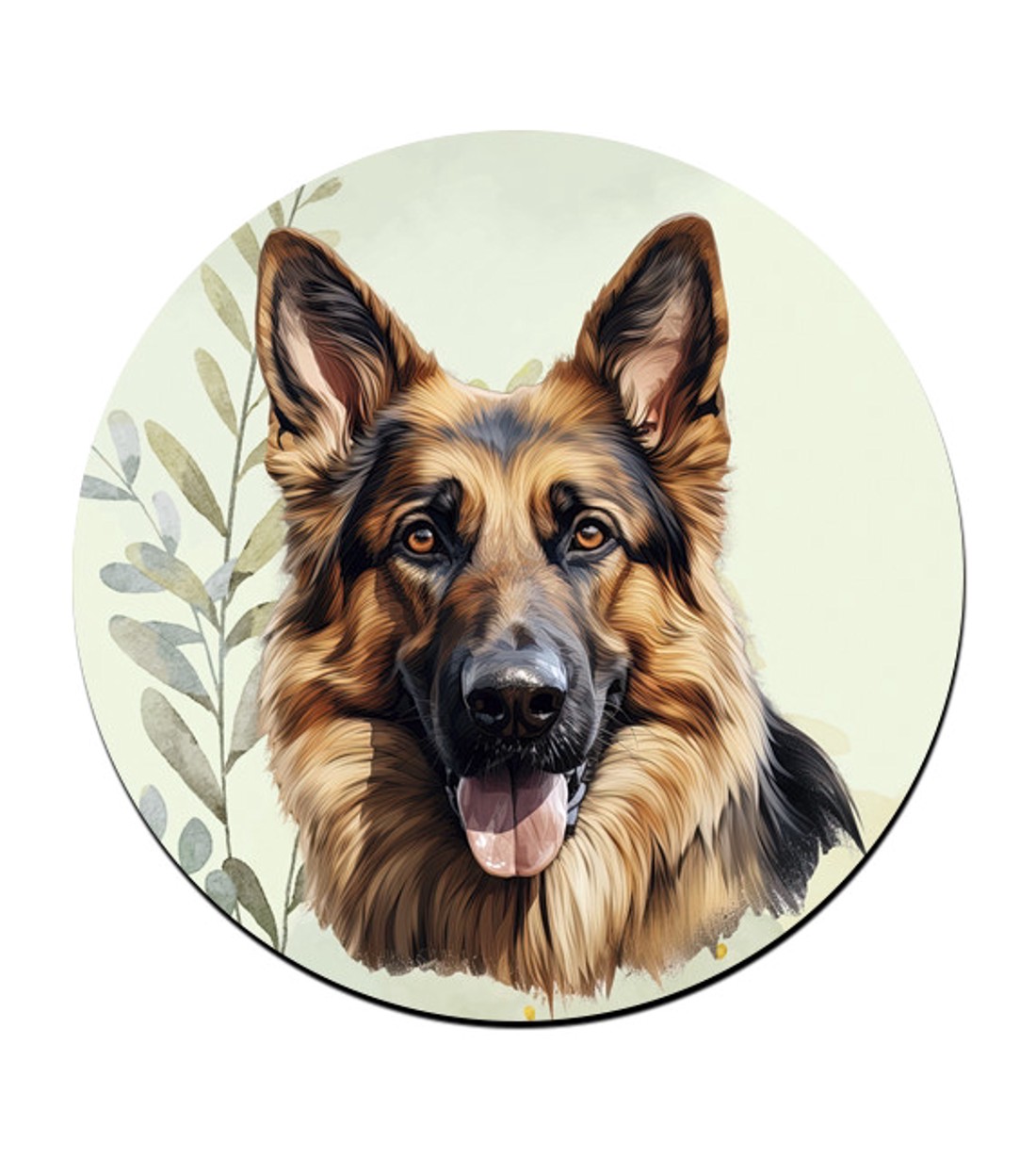 Németjuhász portré mintás bögre alátét -  - Meska.hu