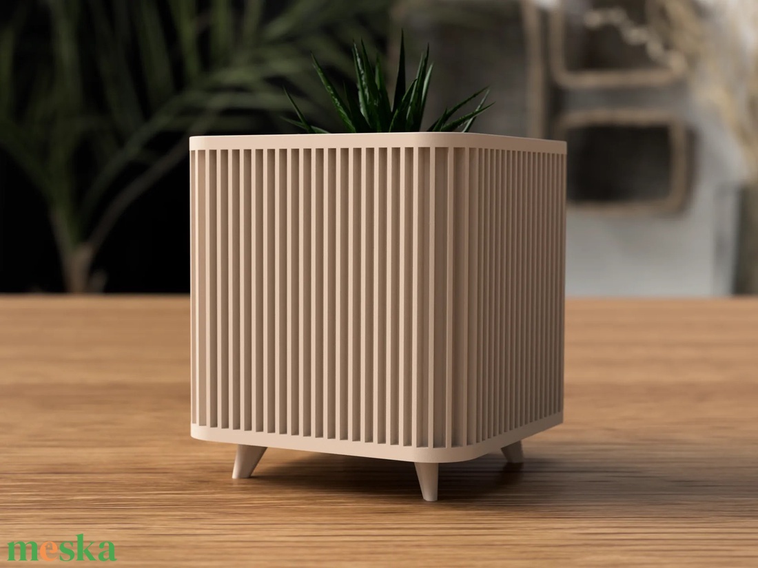 3D kaspó lábakkal - otthon & életmód - dekoráció - virágdísz és tartó - váza - Meska.hu