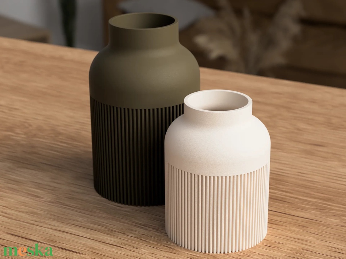 3D japán váza Hiku - otthon & életmód - dekoráció - virágdísz és tartó - váza - Meska.hu
