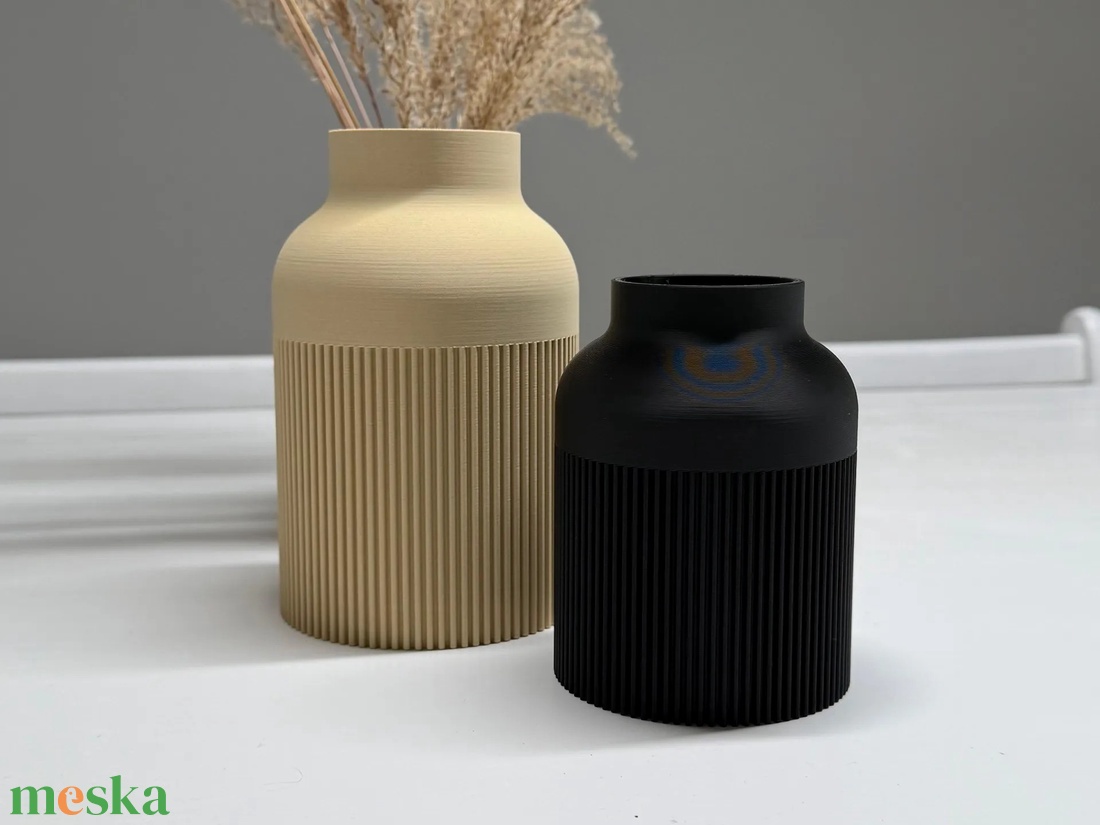 3D japán váza Hiku - otthon & életmód - dekoráció - virágdísz és tartó - váza - Meska.hu