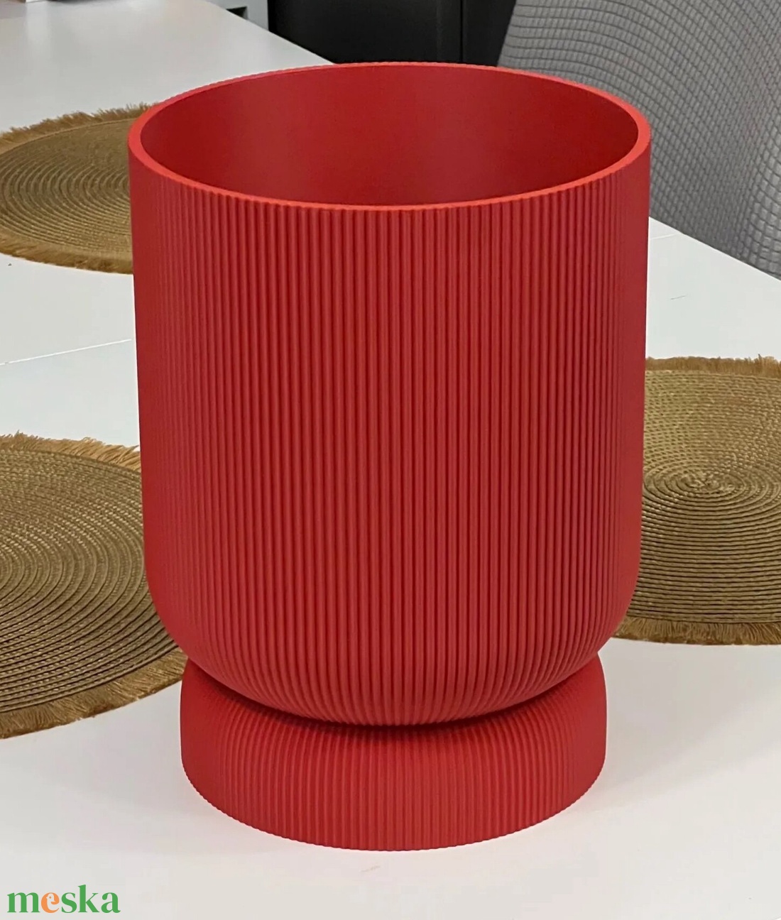 3D kaspó csavaros csepptálcával - otthon & életmód - dekoráció - virágdísz és tartó - virágtartó - Meska.hu 3D kaspó csavaros csepptálcával - otthon & életmód - dekoráció - virágdísz és tartó - virágtartó - Meska.hu
