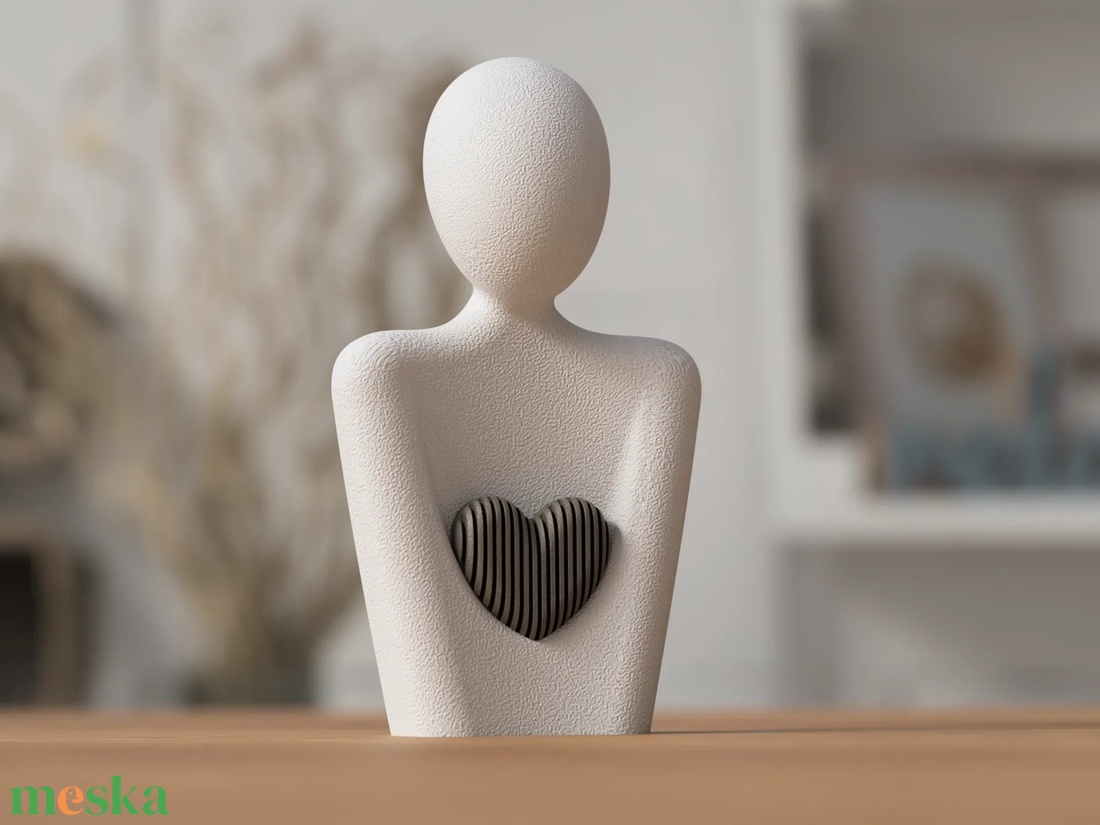 3D anya szobor szívvel - otthon & életmód - dekoráció - asztal és polc dekoráció - asztaldísz - Meska.hu