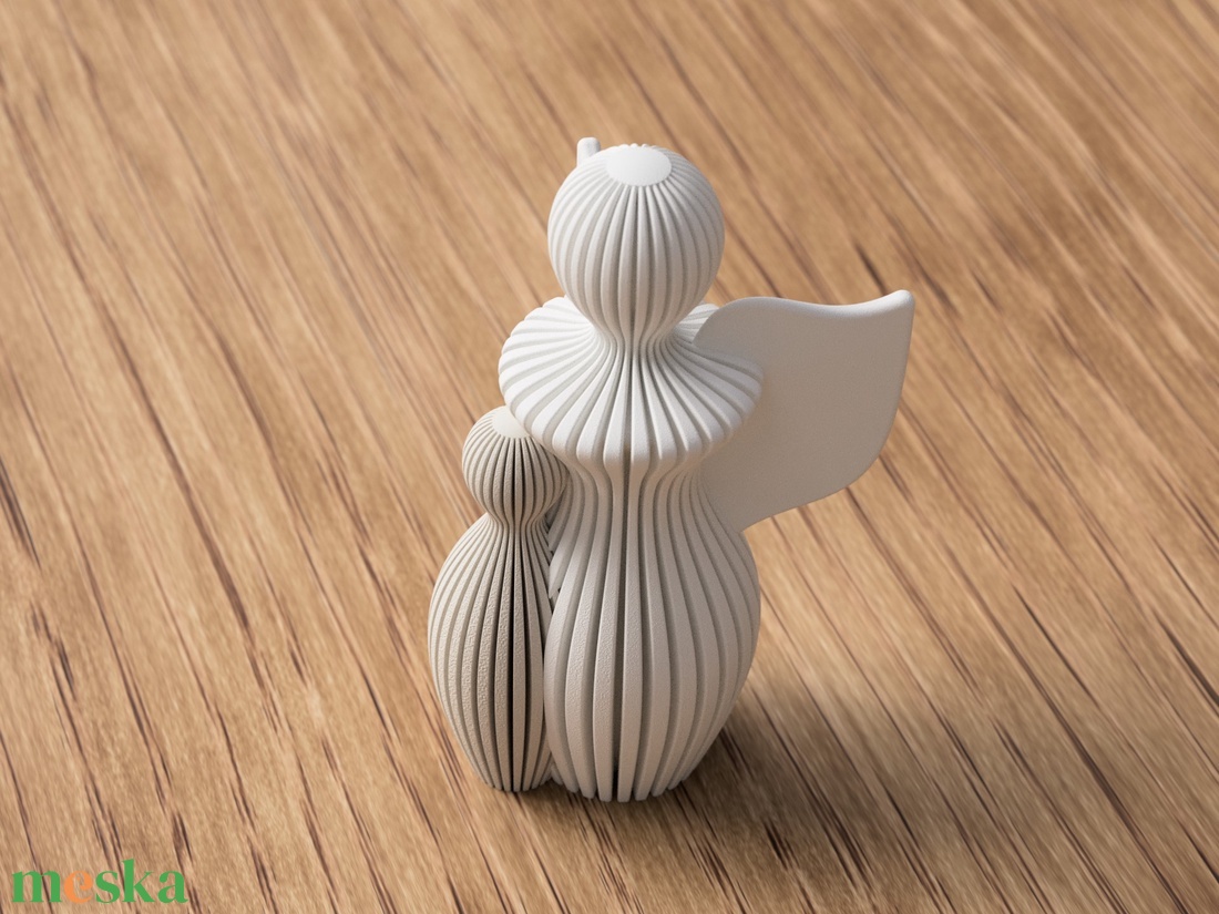 3D angyal szobor gyerekkel - otthon & életmód - dekoráció - asztal és polc dekoráció - asztaldísz - Meska.hu