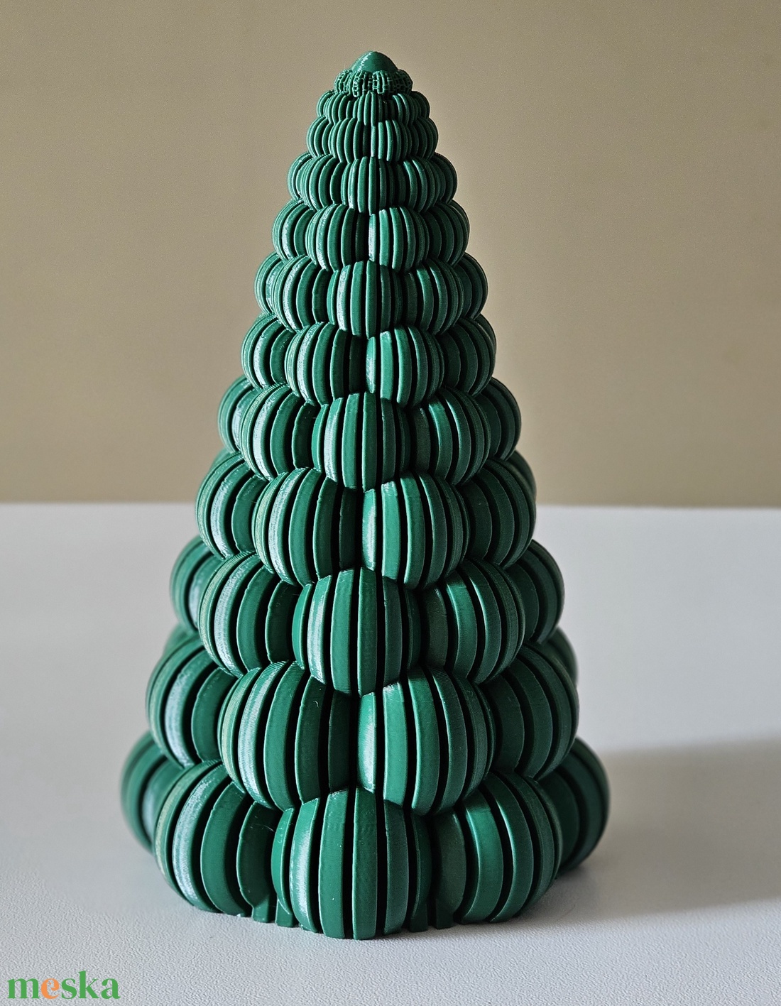 3D karácsonyfa dekoráció, bordázott - karácsony - karácsonyi lakásdekoráció - karácsonyi lakásdíszek - Meska.hu