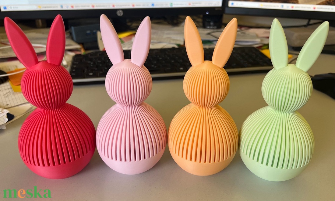 3D japán nyúl (ajándékdoboz) - otthon & életmód - dekoráció - húsvéti asztaldíszek - Meska.hu