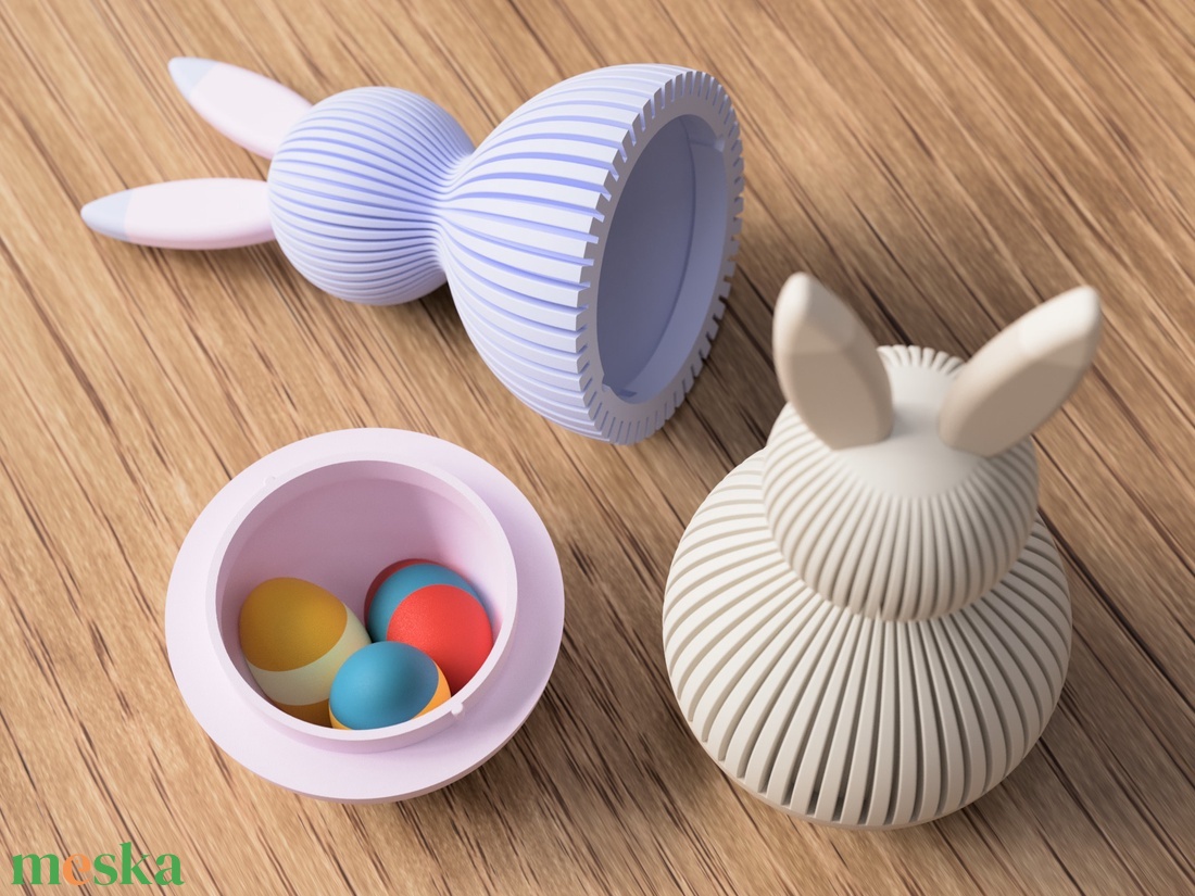 3D japán nyúl (ajándékdoboz) - otthon & életmód - dekoráció - húsvéti asztaldíszek - Meska.hu