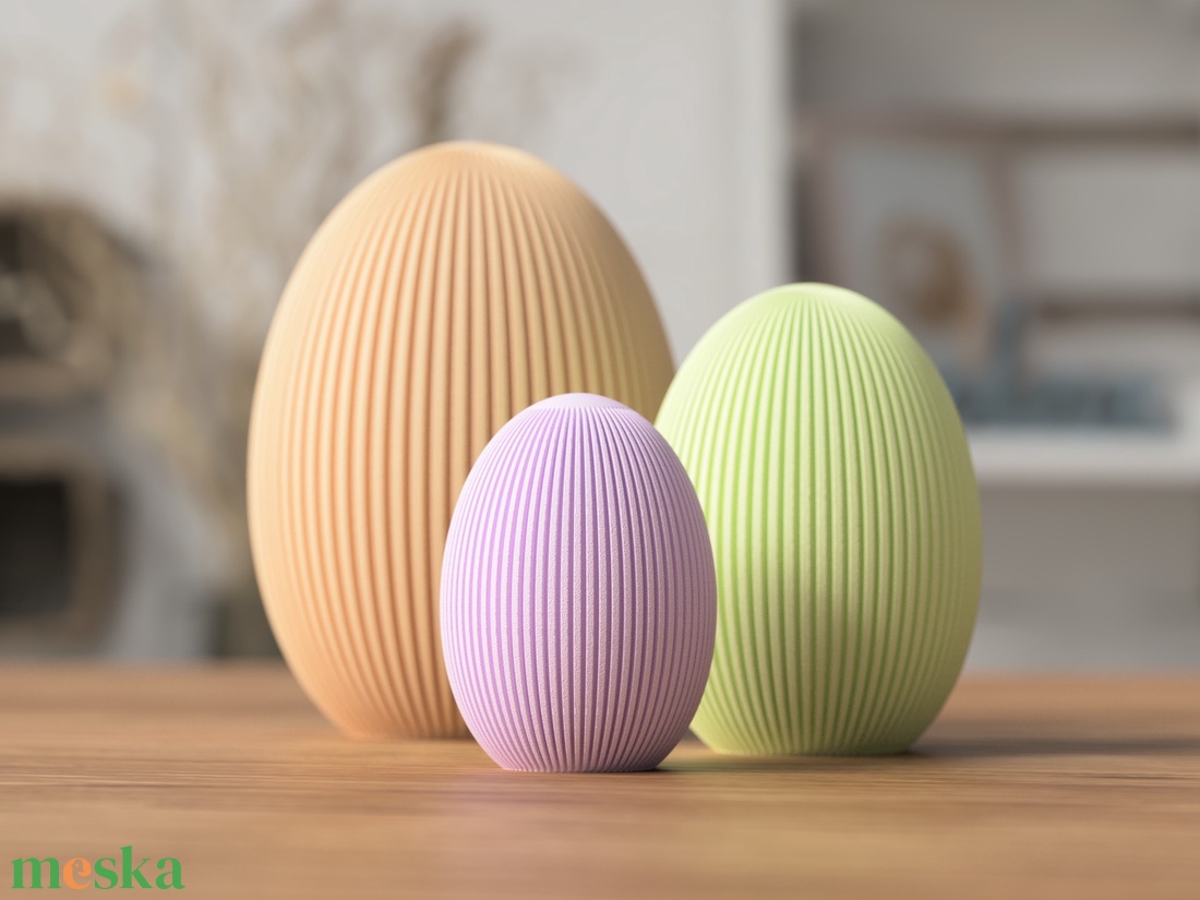 3D húsvéti tojás bordás - otthon & életmód - dekoráció - húsvéti asztaldíszek - Meska.hu