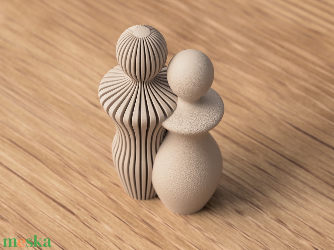 3D férfi-nő szobor nagy méret - otthon & életmód - dekoráció - asztal és polc dekoráció - asztaldísz - Meska.hu