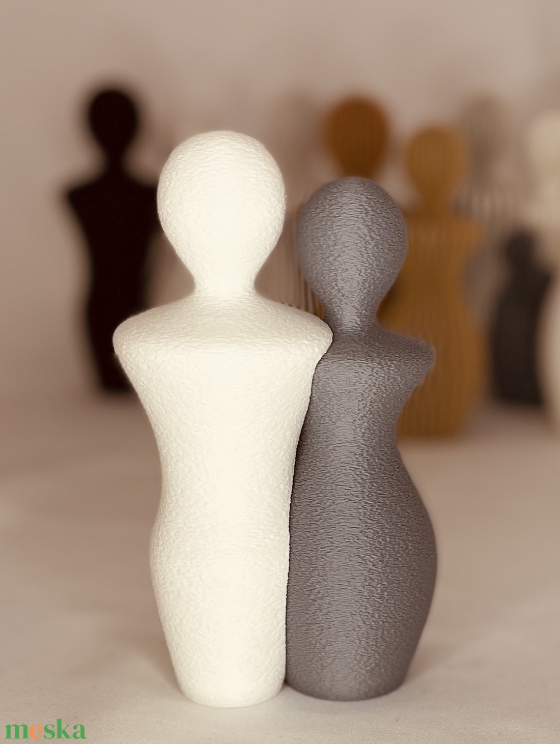 3D férfi-nő szobor nagy méret - otthon & életmód - dekoráció - asztal és polc dekoráció - asztaldísz - Meska.hu