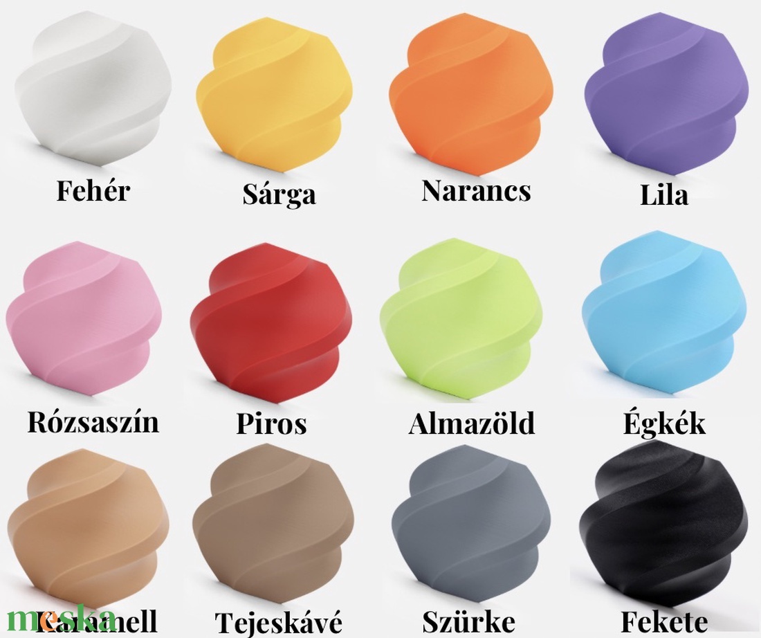 3D gomba dekoráció, csavaros - otthon & életmód - dekoráció - dekoratív figurák és szobrok - Meska.hu