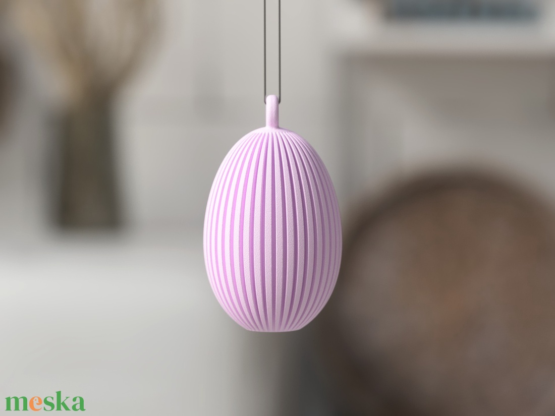 3D bordás tojás 5cm - ünnepi díszek, dekorációk - húsvéti díszek és dekorációk - húsvéti asztaldíszek - Meska.hu