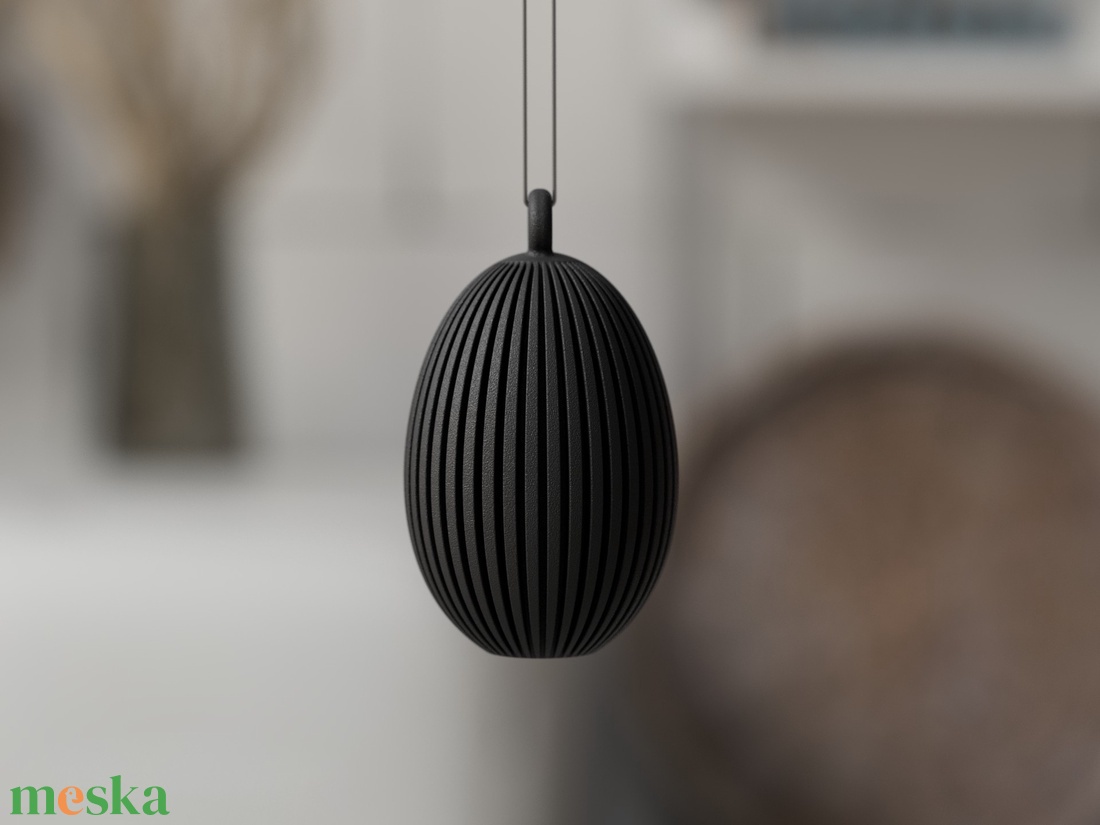 3D bordás tojás 5cm - ünnepi díszek, dekorációk - húsvéti díszek és dekorációk - húsvéti asztaldíszek - Meska.hu