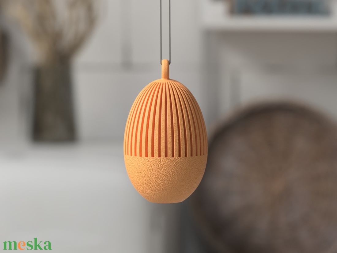 3D félbordás tojás 5cm - ünnepi díszek, dekorációk - húsvéti díszek és dekorációk - húsvéti asztaldíszek - Meska.hu