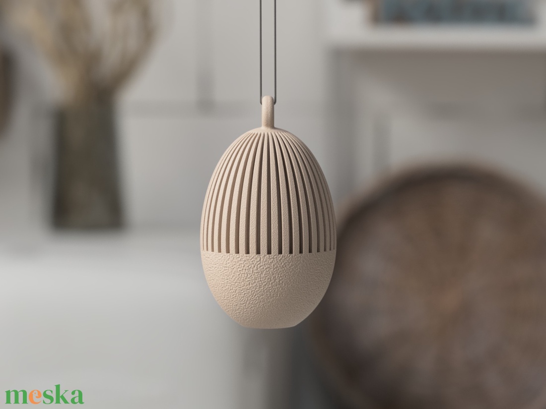 3D félbordás tojás 5cm - ünnepi díszek, dekorációk - húsvéti díszek és dekorációk - húsvéti asztaldíszek - Meska.hu