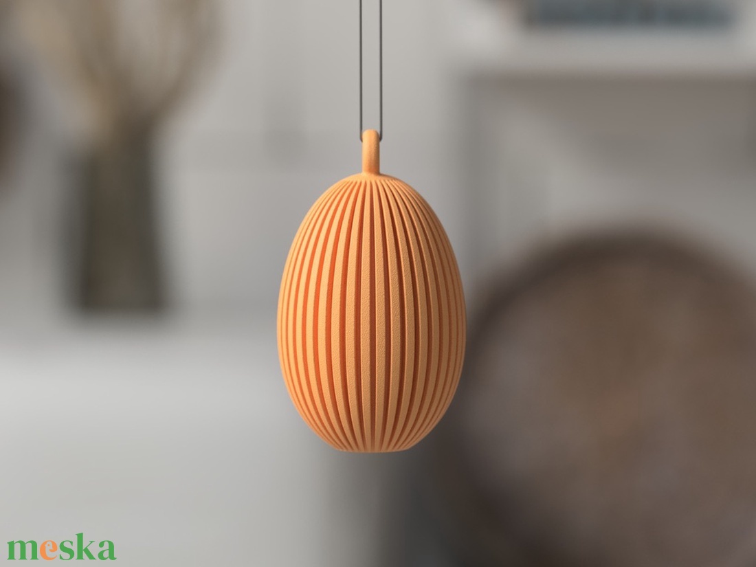 3D bordás tojás 5cm - ünnepi díszek, dekorációk - húsvéti díszek és dekorációk - húsvéti asztaldíszek - Meska.hu