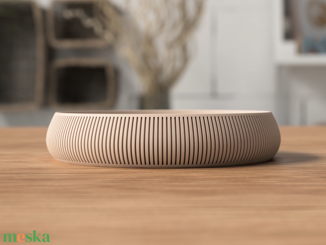 3D tálca kerek - otthon & életmód - dekoráció - asztal és polc dekoráció - asztaldísz - Meska.hu