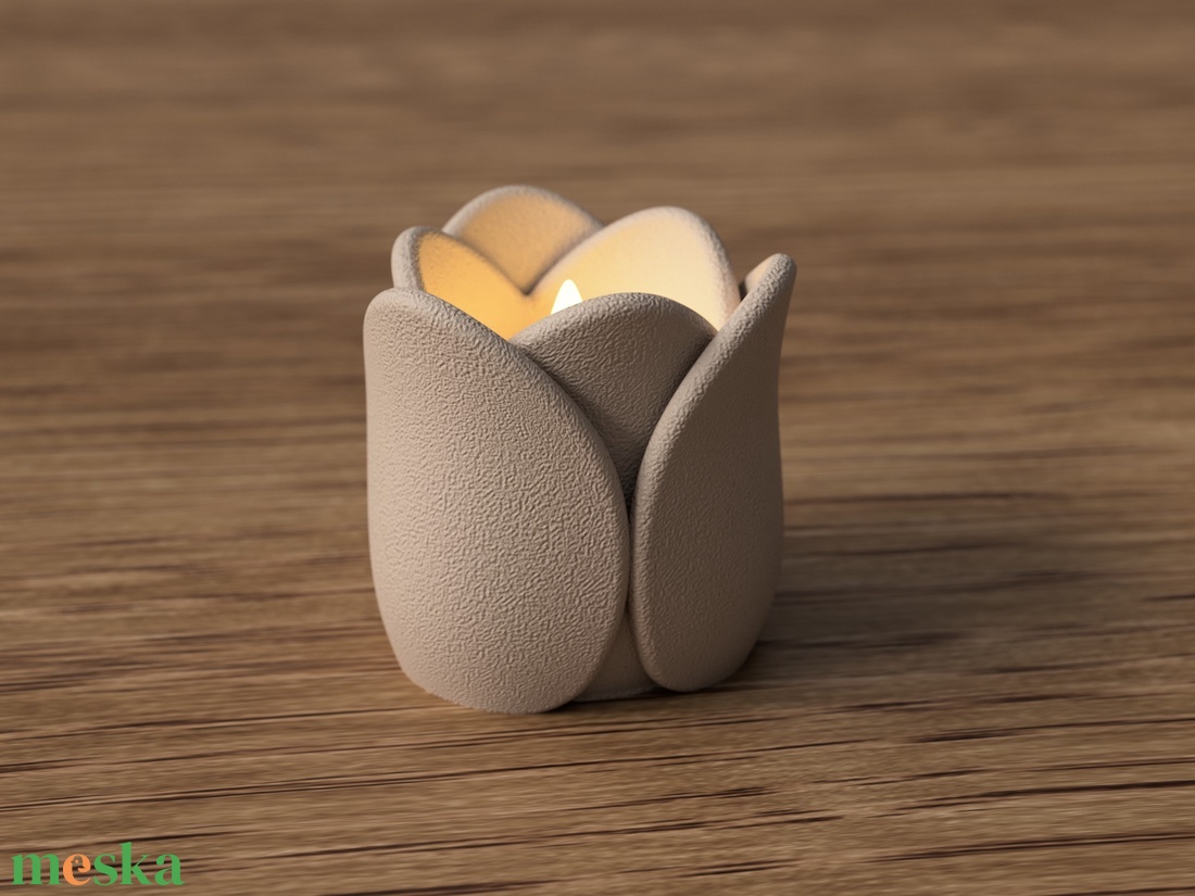 3D mécsestartó tulipán - otthon & életmód - gyertya, illat, aroma - mécses és mécsestartó - Meska.hu