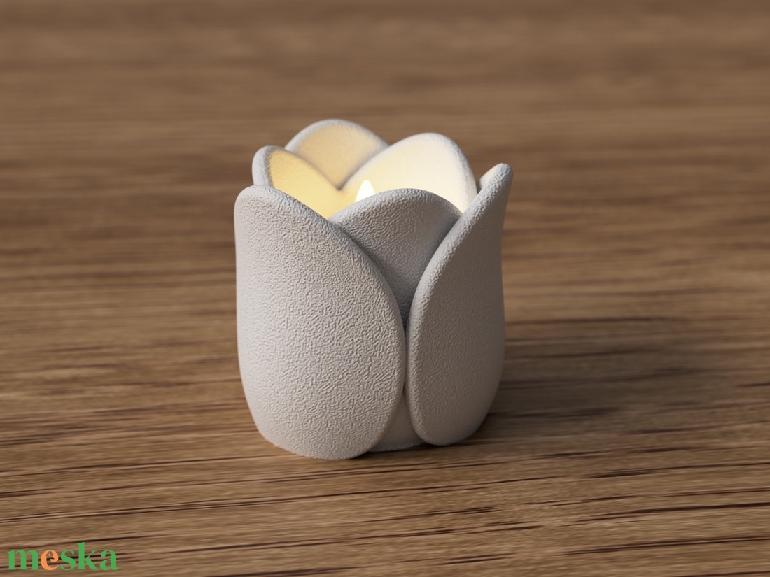 3D mécsestartó tulipán - otthon & életmód - gyertya, illat, aroma - mécses és mécsestartó - Meska.hu